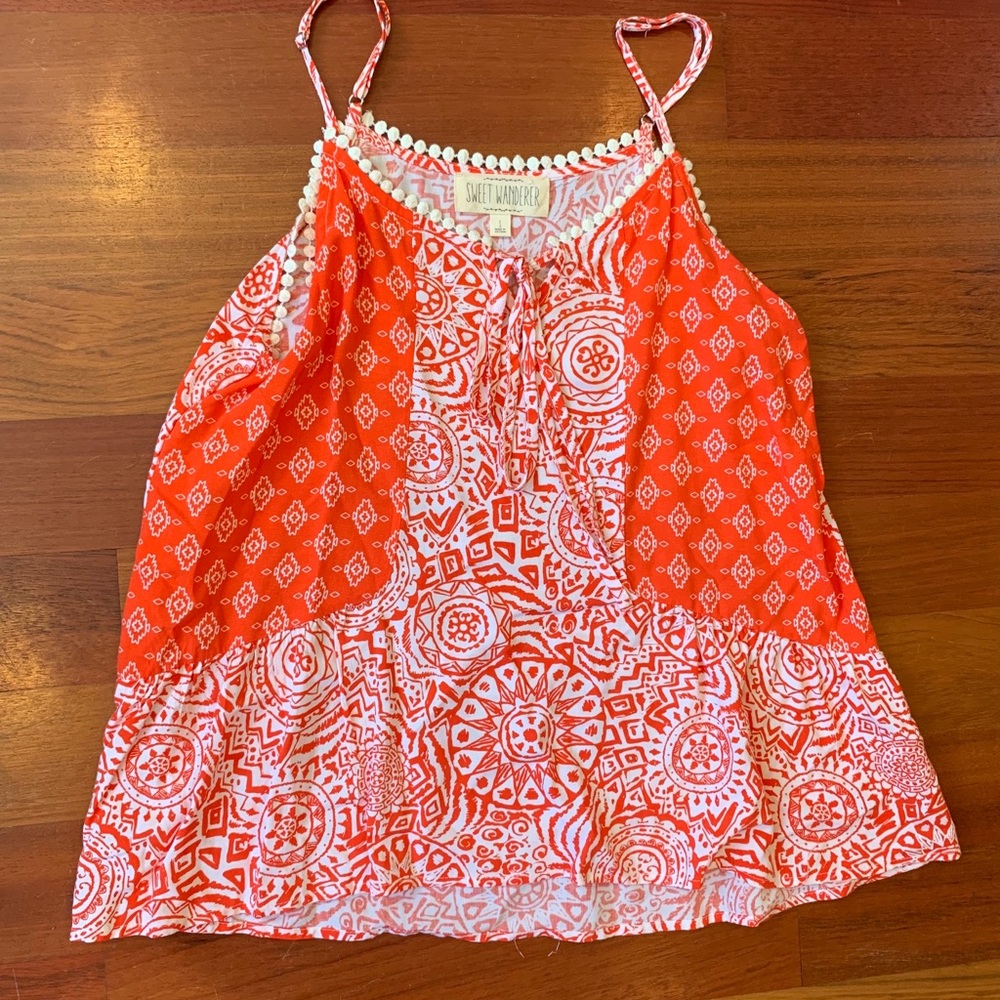 Fun printed tank top